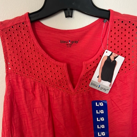 Blue Gray blouse - Picture 3 of 5